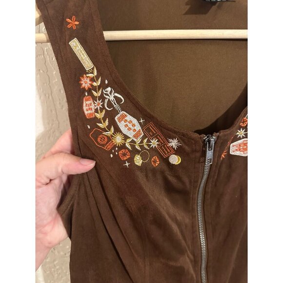 Star Wars Her Universe Han Solo Suede Zipper Mini Dress Costume - Picture 8 of 11